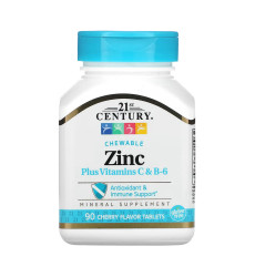 Zinc Plus Vitamins C & B-6 - 90 tabs Cherry