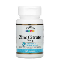 Zinc Citrate 50 mg - 60 tabs (Пошкоджена банка)