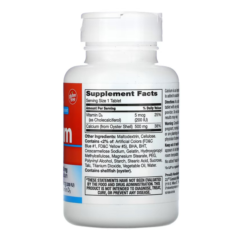 Calcium 500 mg + D3 - 90 tabs
