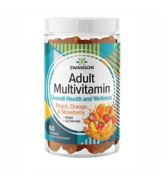 Adult Multivitamin - 60 Gummies Peach,Orange,Strawberry
