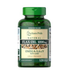 Natural Flax Oil 1200mg - 120 softgels