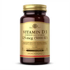 Vitamin D3 (Cholecalciferol) 125 mcg (5,000 IU) - 240 vcaps