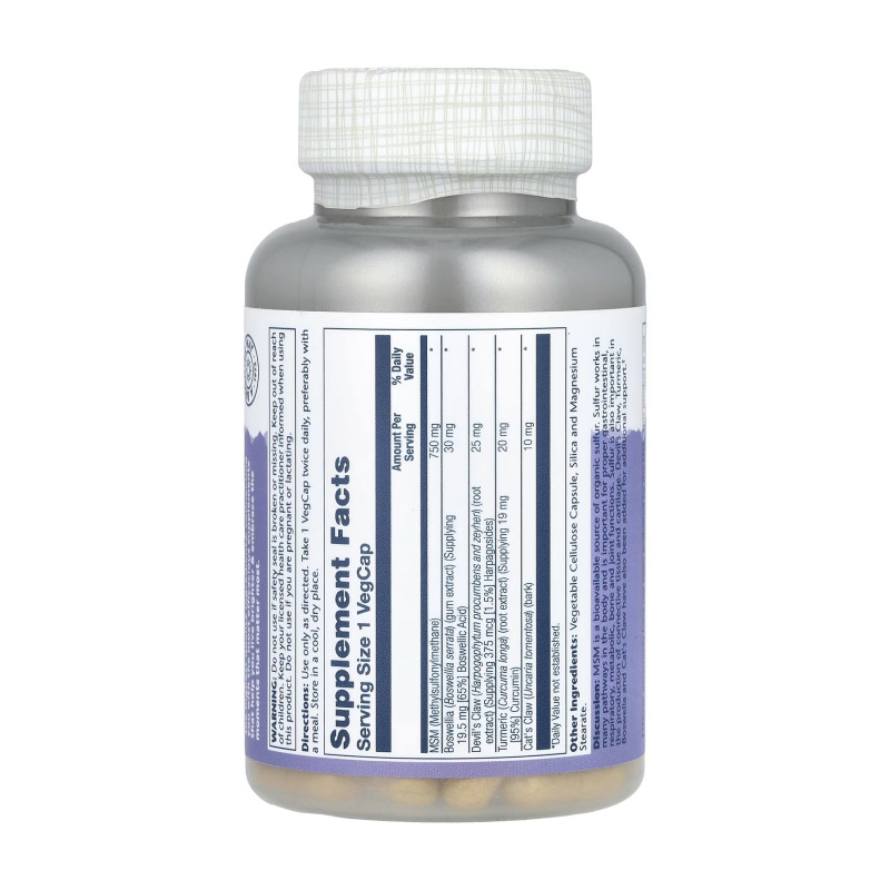MSM 750mg - 90 cap
