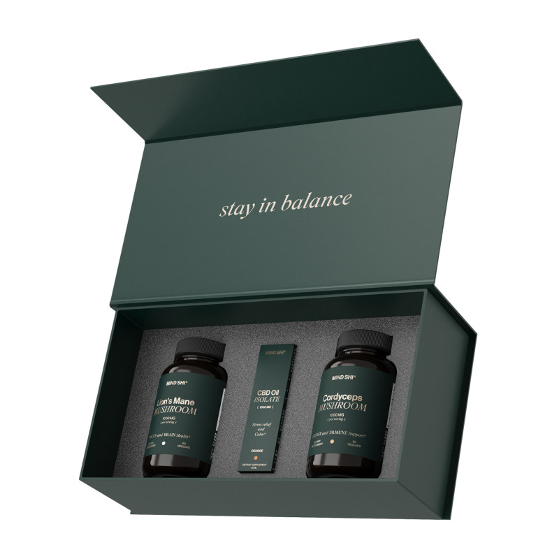 MIND SHI Mushroom+CBD Oil Premium Box