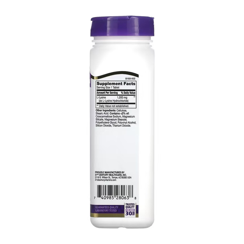 L-Lysine 1000 mg - 90 tabs