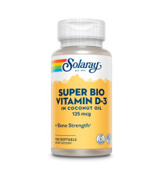 Super Bio Vit D-3 in Coconut 125mcg - 120 softgels