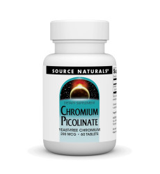 Chromium Picolinate 200 mcg Yeast Free - 60 tabs (Пошкоджена етикетка)