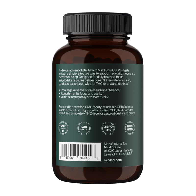 CBD Isolate 1500 mg - 60 softgels (Пошкоджена етикетка)
