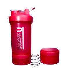 Shaker with containers 3 in 1 - 600ml Pink