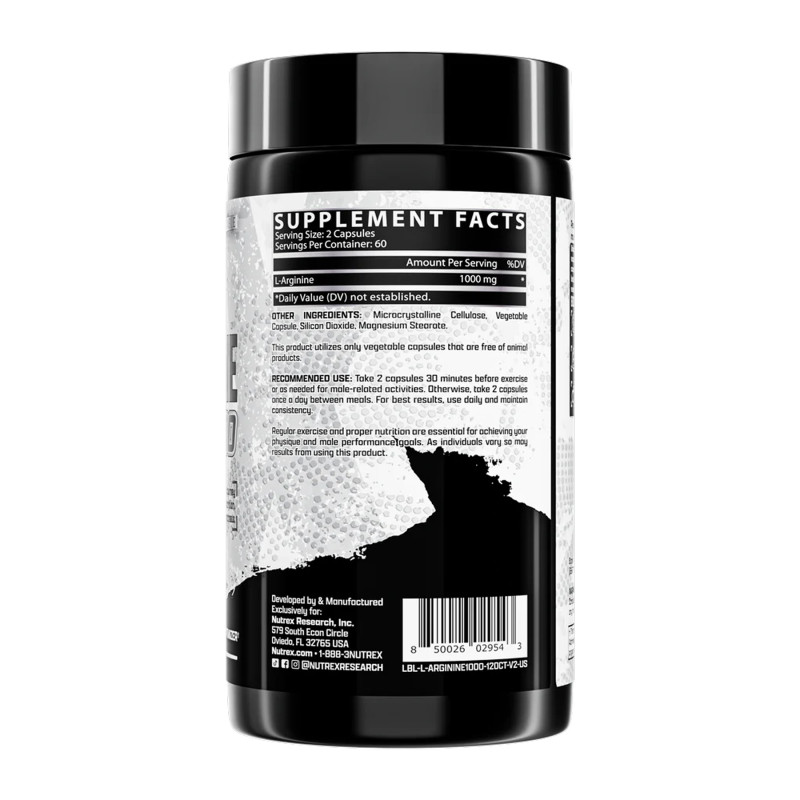 L-Arginine 1000 - 120ct (Пошкоджена банка)