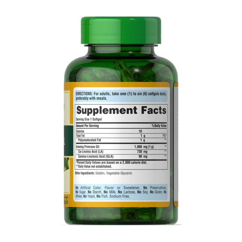 Evening Primrose Oil 1000mg with GLA - 120 softgels