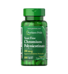 Chromium Polynicotinate 200 mcg Yeast Free - 100 veg caps