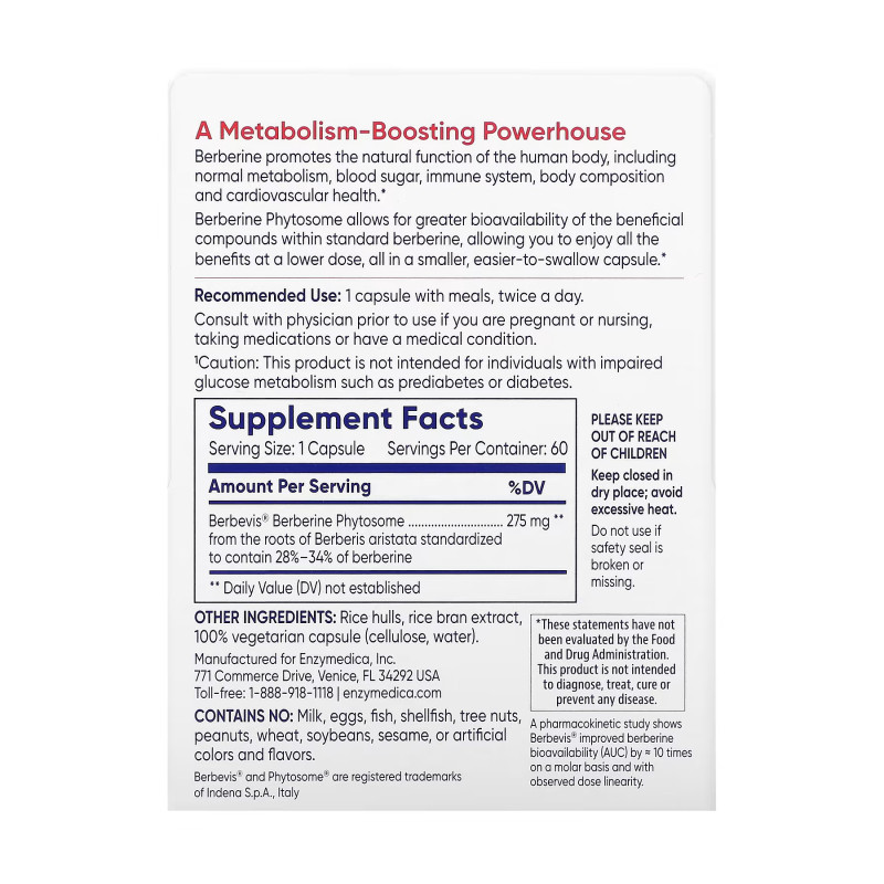 Berberine Phytosome - 60 caps