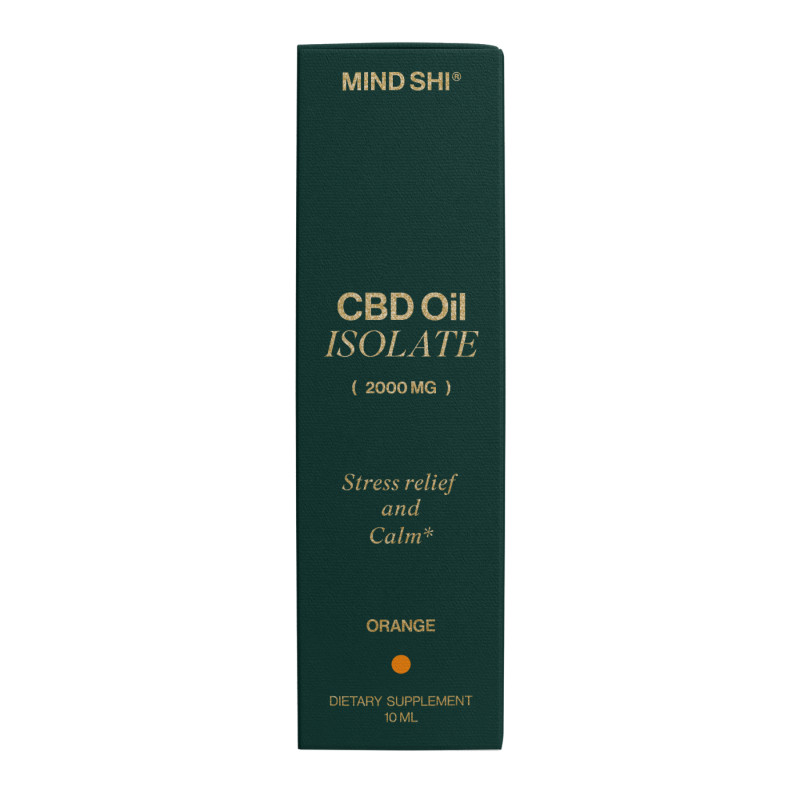 CBD Oil Isolate 2000 mg Orange - 10 ml (Затерта дата)