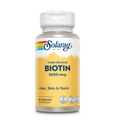 Biotin Timed-Release 5000mcg - 60 vcaps