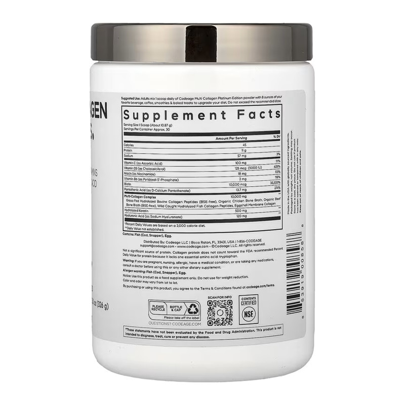 Multi Collagen Protein Powder Platinum - 326g
