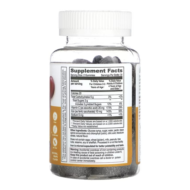 Iron + Vitamin C Kids - 60 gummies