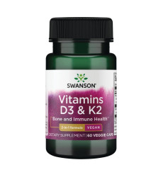 Vitamins D3 & K2 2000 Iu & 75mcg - 60 vcaps