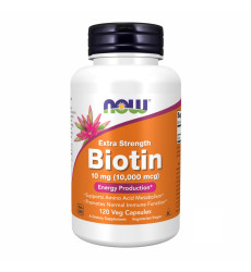 BIOTIN 10mg (10,000mcg) - 120 vcaps (Пошкоджена банка)