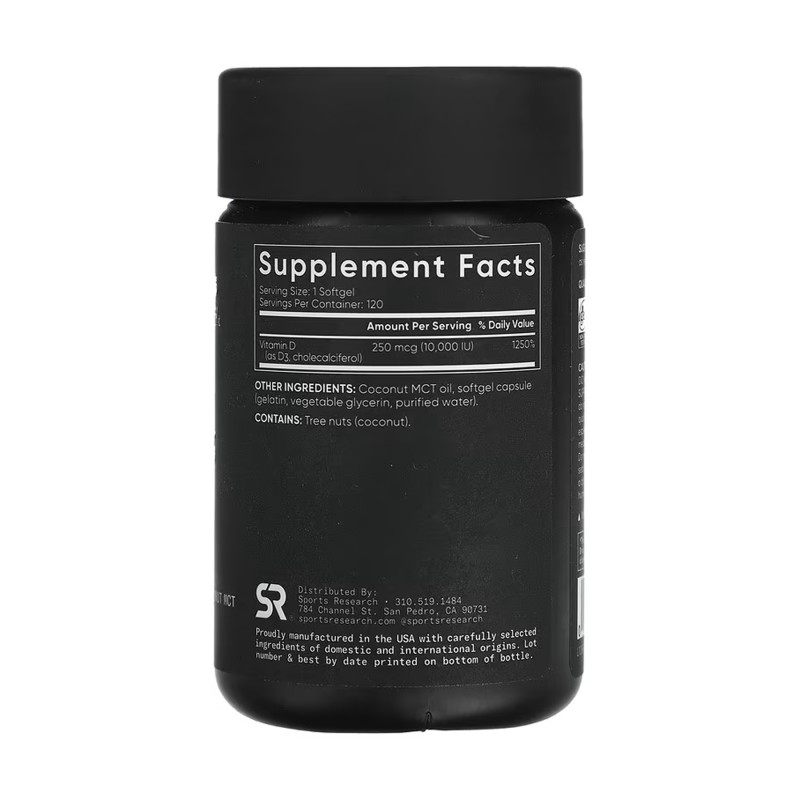 Vitamin D3 10000IU - 120 softgels