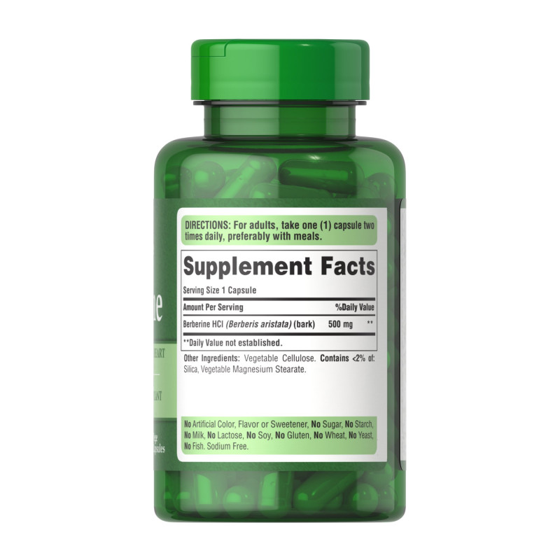 Berberine 500mg - 60 caps (Пошкоджена банка)