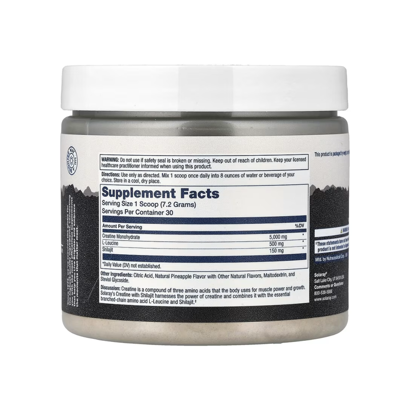 Creatine with Shilajit - 216g Natural Pineapple