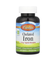 Chelated Iron - 250 tabs