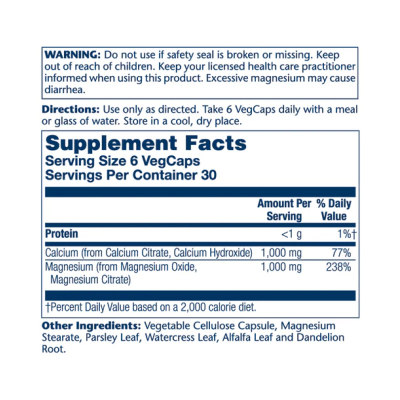 Cal-Mag Citrate - 180 veg caps