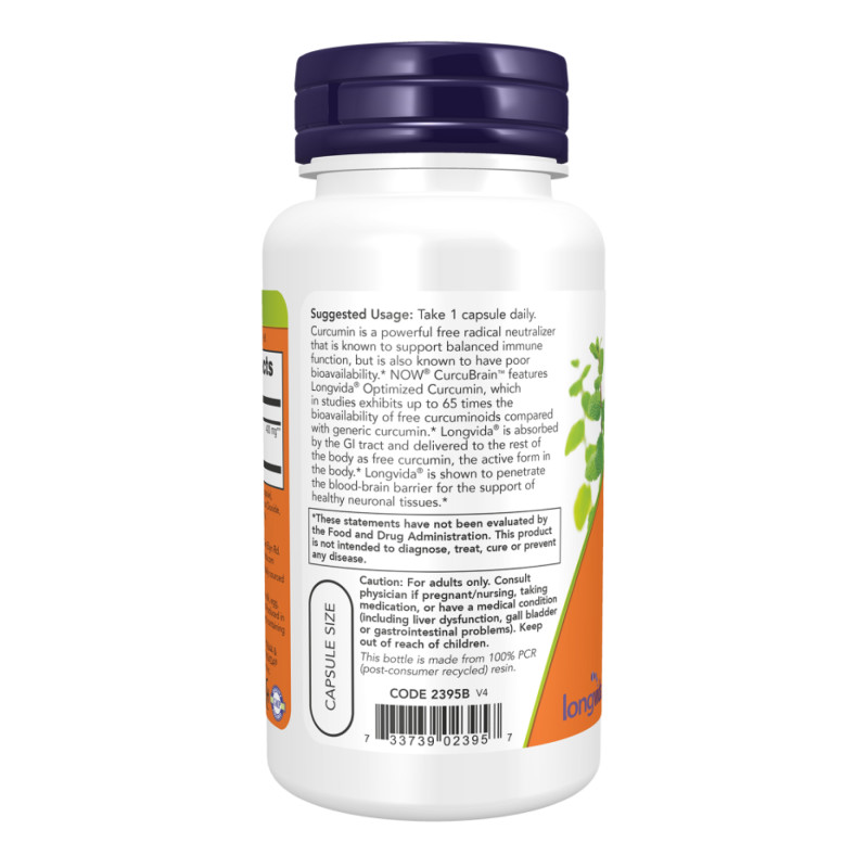 CurcuBrain™ 400mg - 50 vcaps