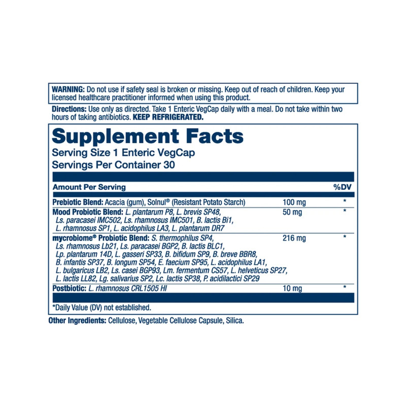 Mycrobiome Complete Probiotic Mood - 30 vcaps