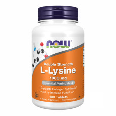 L-Lysine 1000mg - 100 tabs (Пошкоджена банка)