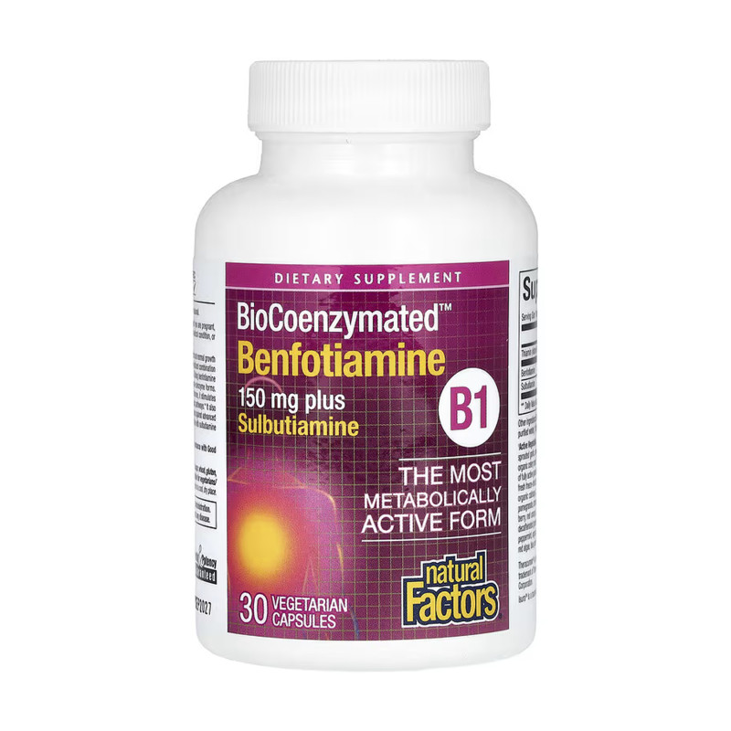 BioCoenzymated Benfotiamine - 30 caps