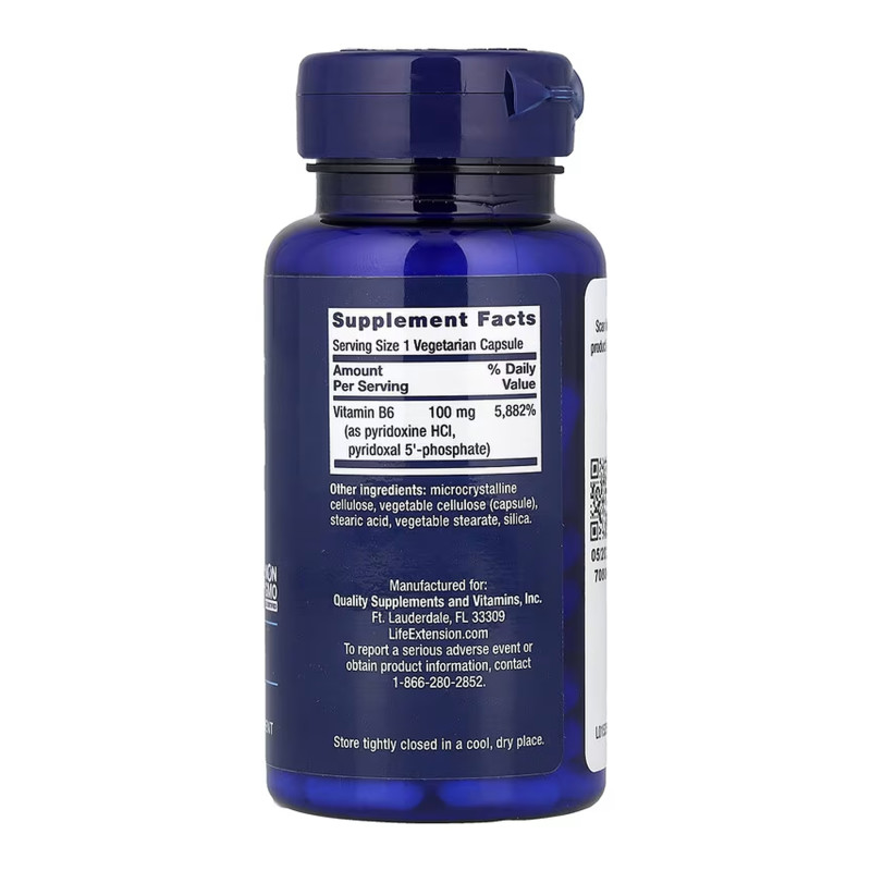 Vitamin B6 100 mg - 90 vcaps