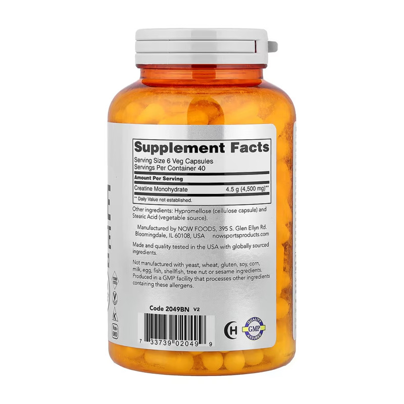 Creatine 750mg - 240 vcaps