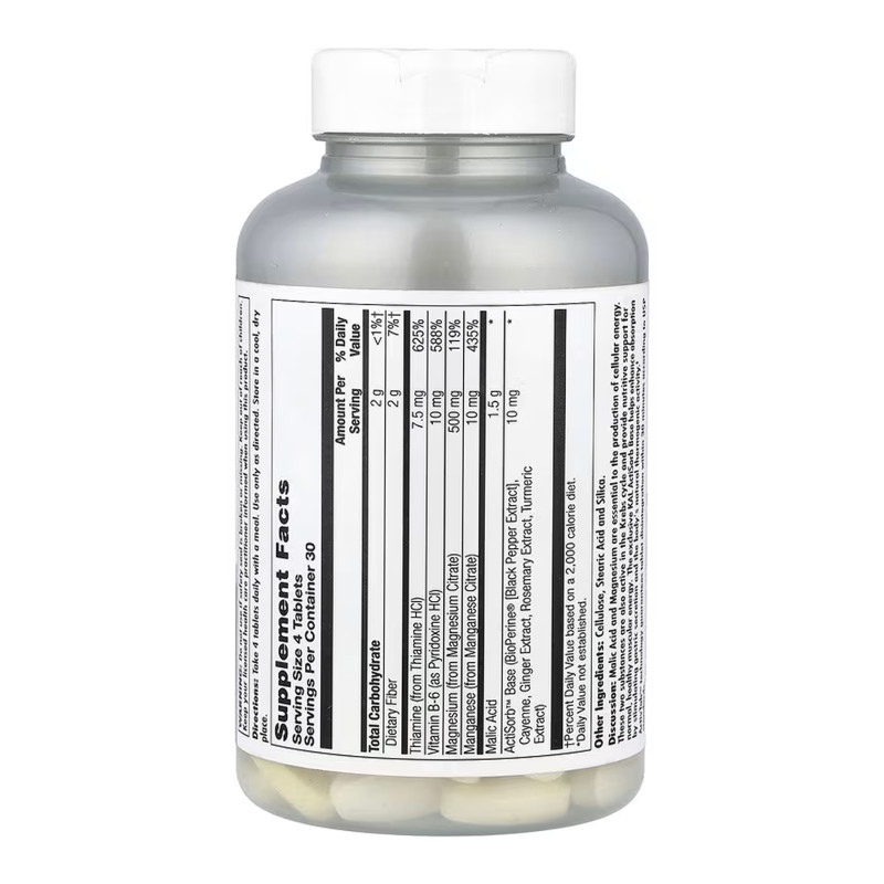 Malic Acid with Magnesium - 120 tabs