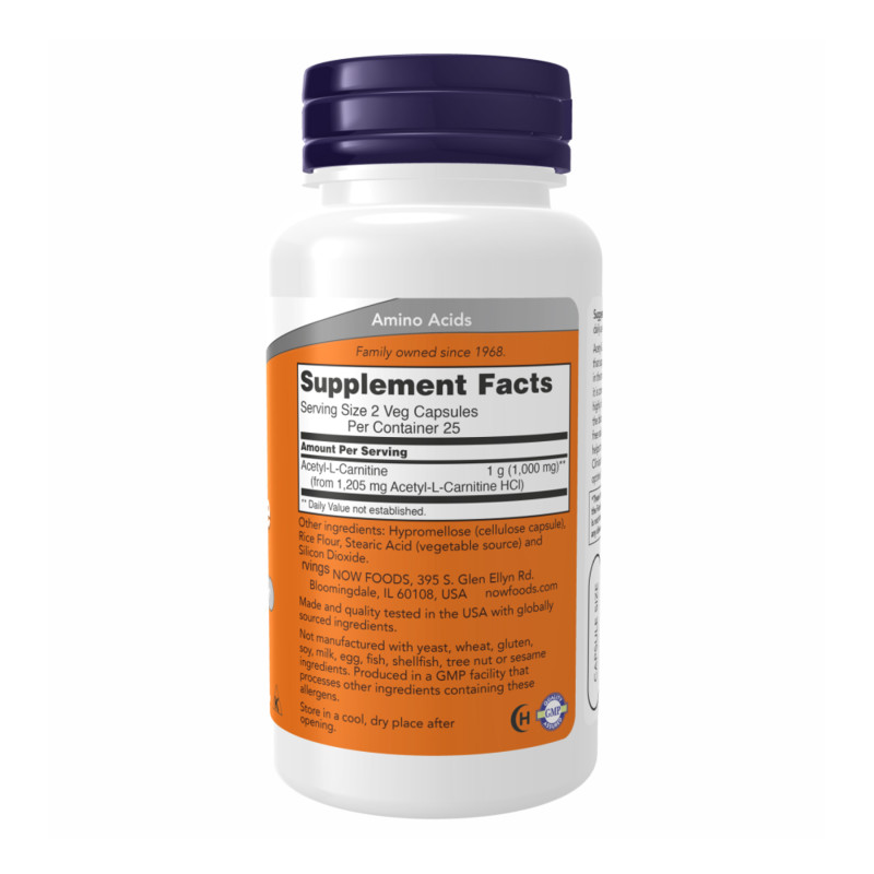Acetyl L-Carnitine 500mg - 100 vcaps