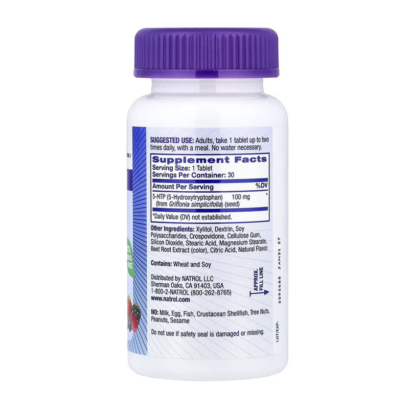 5-HTP 100mg Fast Dissolve - 30 tabs