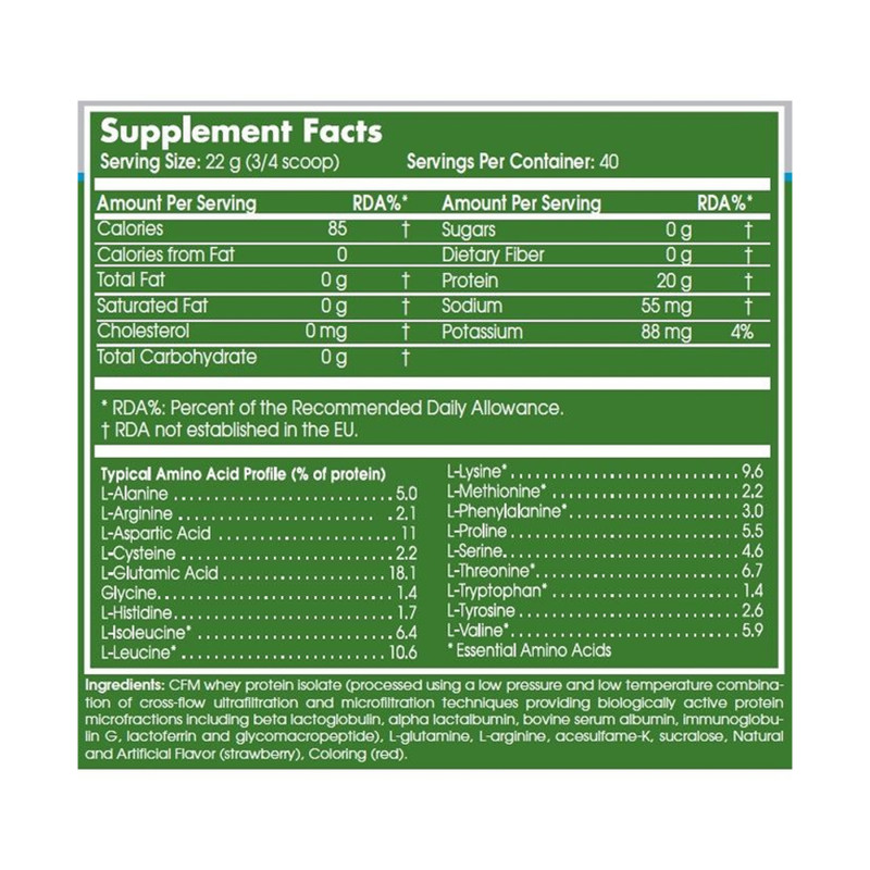 100% Whey Isolate -700g Chocolate Hazelnut