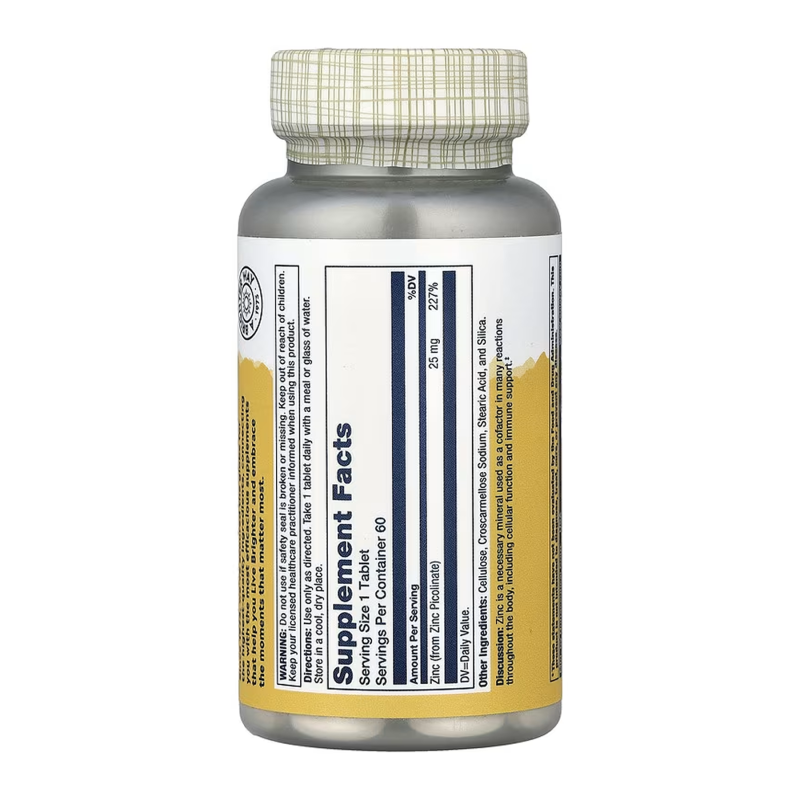 Zinc Picolinate 25mg - 60 tabs