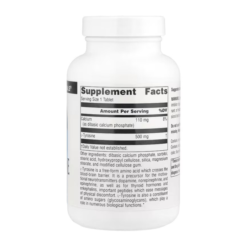 L-Tyrosine 500mg - 100 tabs