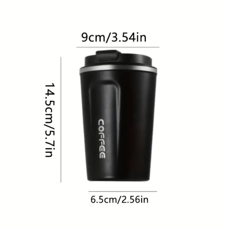 Термочашка "Cofee" 380 мл.  (біла)