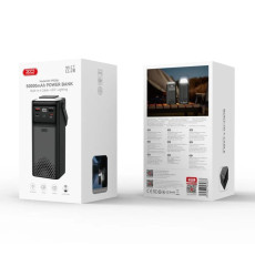 Павербанк XO PR286 PD20W+QC22.5W Four Cables + Lighting 50000mAh Black