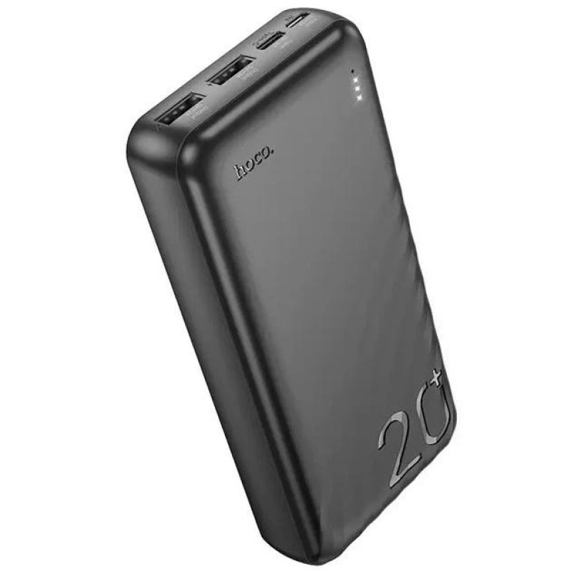 Павербанк Hoco J123A 20000 mAh повербанк 2хUSB Black  + БЕЗКОШТОВНА ДОСТАВКА