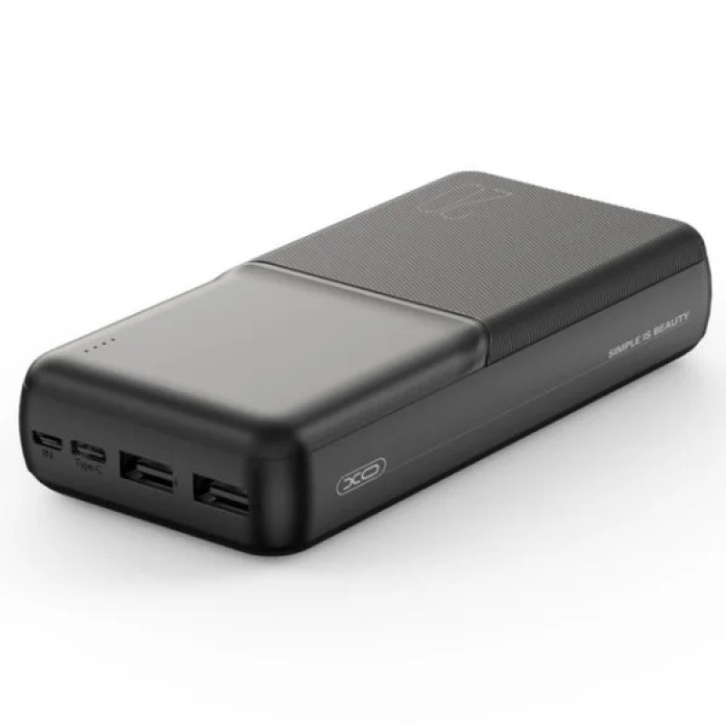 Павербанк XO PR252 20000mAh Black (XK-PR252) + БЕЗКОШТОВНА ДОСТАВКА