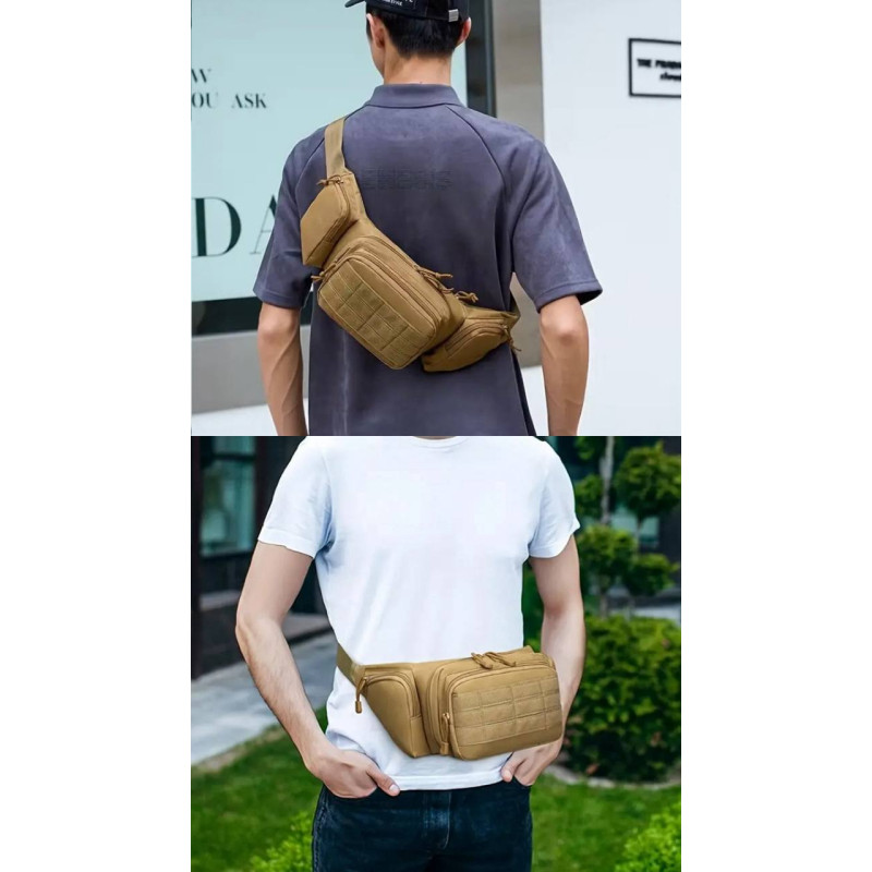 Набір-двійка EDC (сумка Molle Oxford хакі + павербанк 10000 mAh)