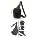 Набір-двійка: тактична нагрудна сумка «Molle Chest Pack» (чорна) + термочашка Cofee (чорна)  510 мл.
