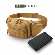 Набір-двійка EDC (сумка Molle Oxford «койот» + павербанк 10000 mAh)