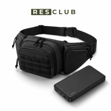 Набір-двійка EDC (сумка Molle Oxford чорна + павербанк 10000 mAh)