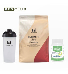 Набір-трійка IMPACT — Unflavored Pack: протеїн  без смаку + шейкер + вітамін С (безкоштовна доставка)