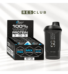 Набір Powerful Progress 100% Whey Protein — МІКС 8 СМАКІВ (20 × 32 г) + шейкер 600 мл.
